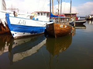 Charaktervolle Boote in der Werft