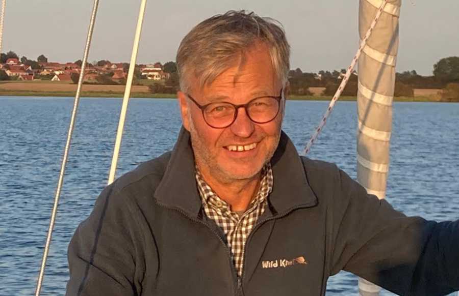 Markus Howest auf seinem Segelboot „Polaris“